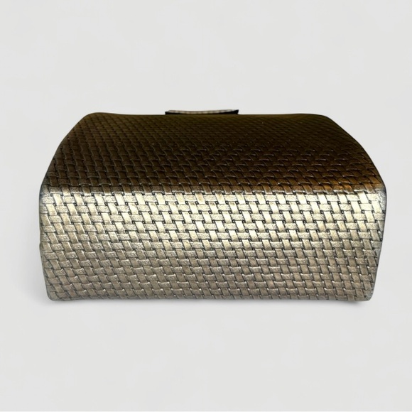 Vintage Ande Metallic Woven Purse – 1960s/70s Evening Handbag, Bronze Crossbody - Picture 6 of 15